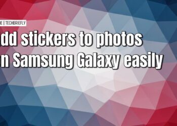 Adding stickers to photos on your Samsung Galaxy device