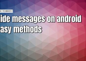 Doing an action to hide Android messages without extra apps