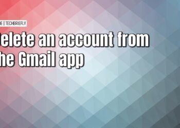 Deleting an email account from the Gmail app on your device