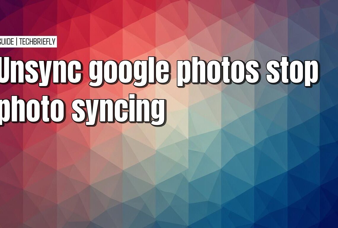 Disabling Google Photos sync for enhanced privacy