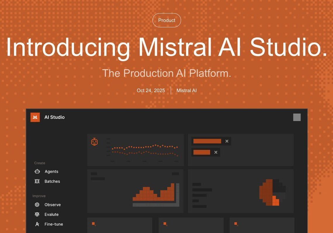 Mistral AI launches AI studio platform for enterprises