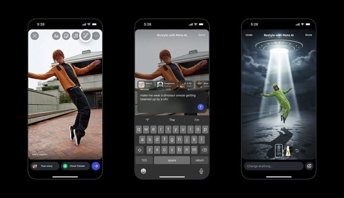Meta integrates AI editing tools into Instagram Stories