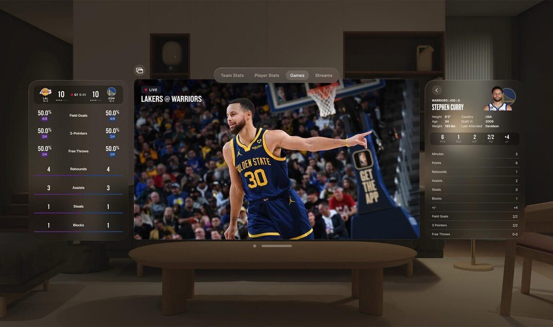 Apple Vision Pro to stream Lakers games via SportsNet