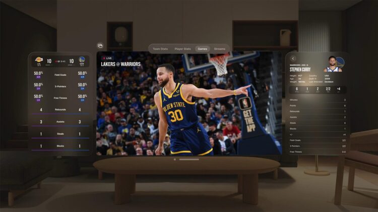 Apple Vision Pro to stream NBA games via SportsNet