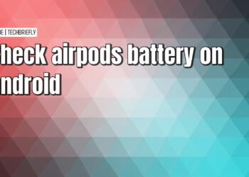 Checking AirPods battery level on Android