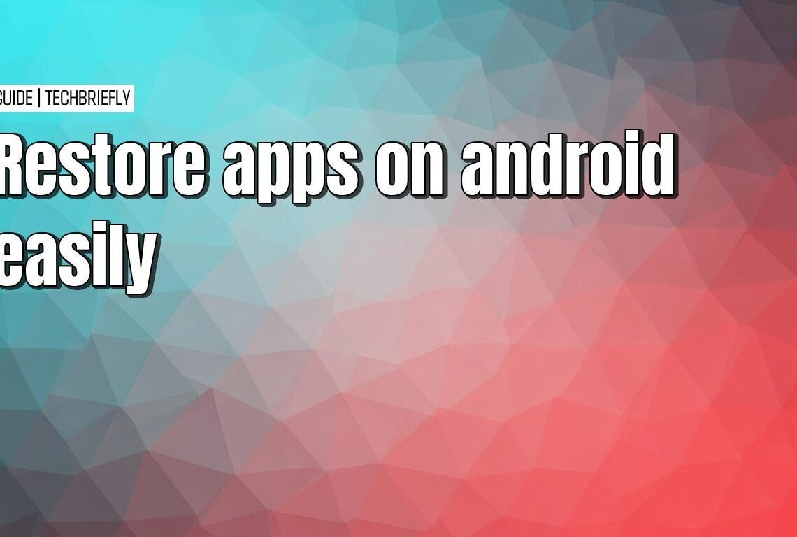 Doing an Android app restore with Google Play Store