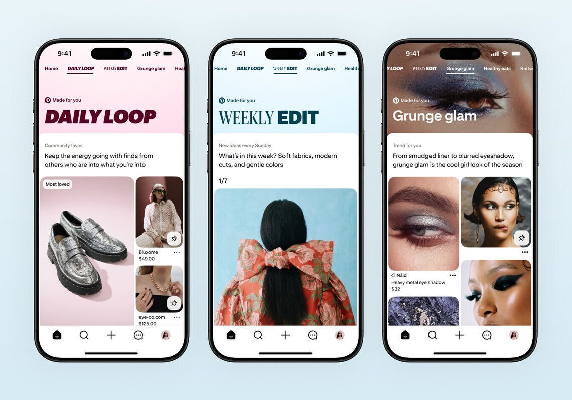 Pinterest adds AI "styled for you" collage feature
