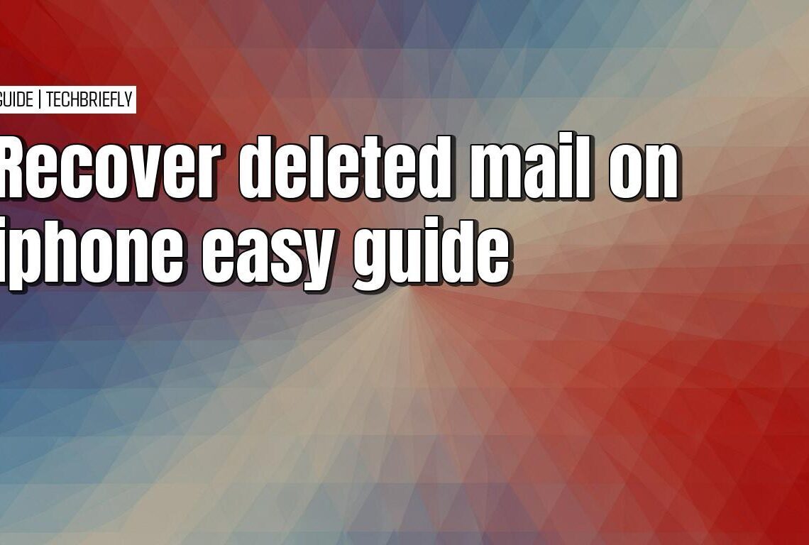 Recovering deleted mail on an iPhone using simple methods