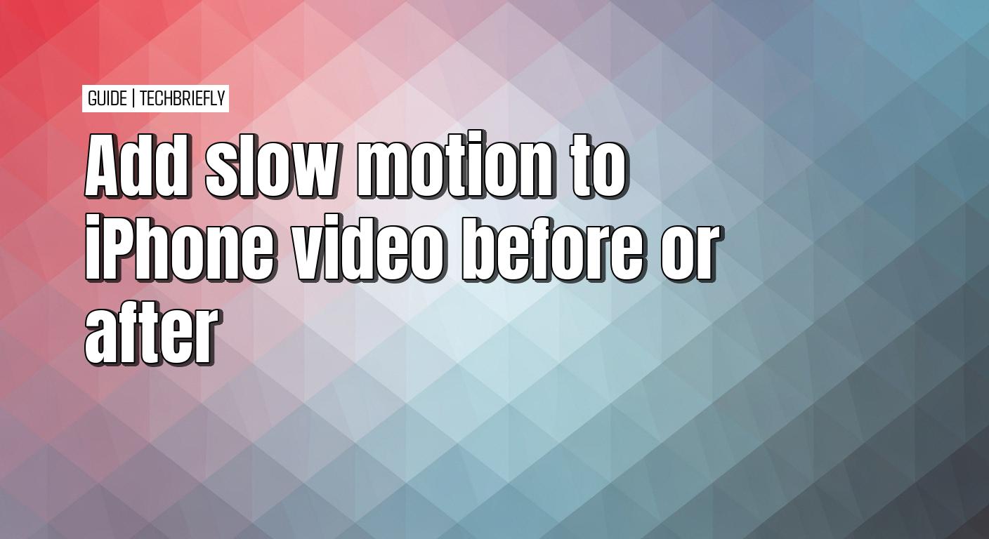 Agregar cámara lenta a un video en tu iPhone Agregar cámara lenta a un video en tu iPhone