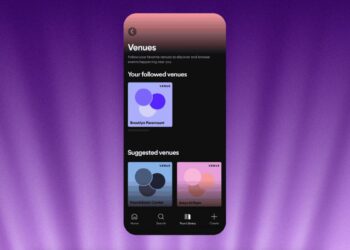 Spotify now lets users follow concert venues for live event updates