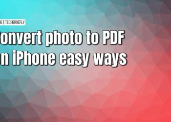 Converting a photo to a PDF on an iPhone
