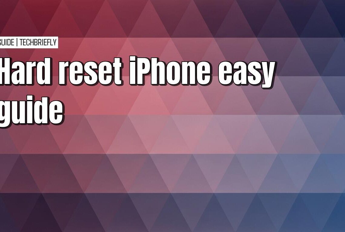Doing a hard reset on any unresponsive iPhone model
