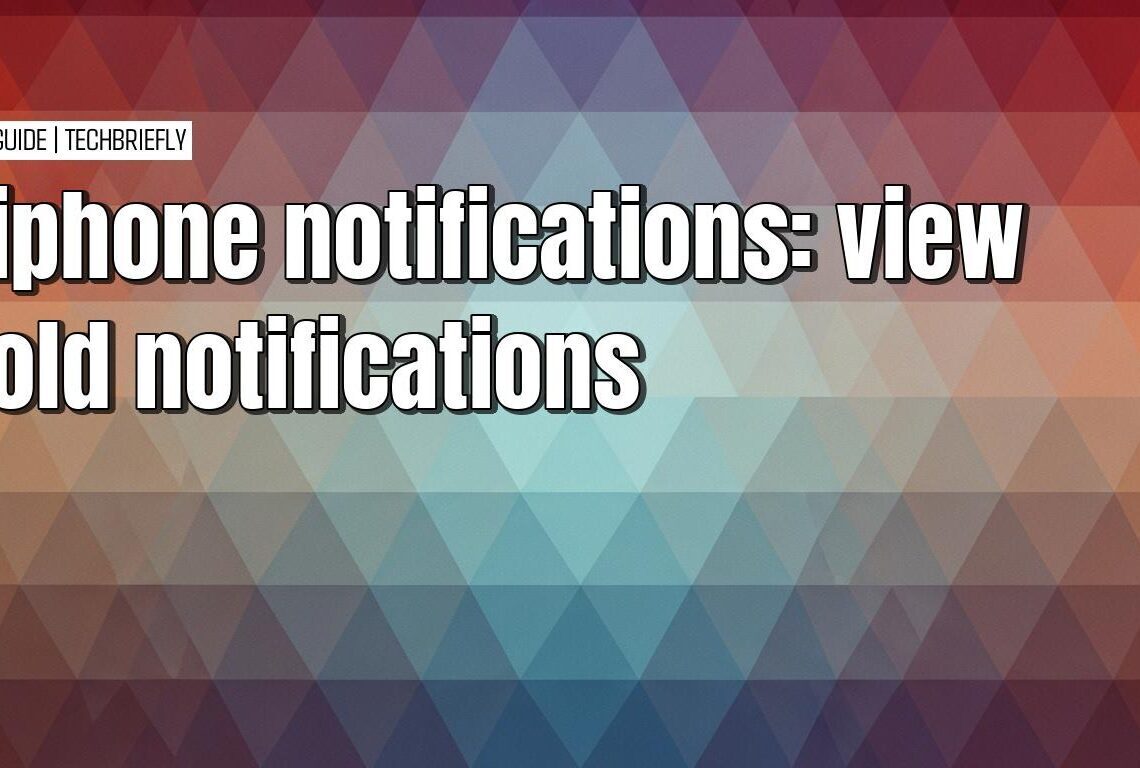 Viewing old notifications you might have missed on iPhone
