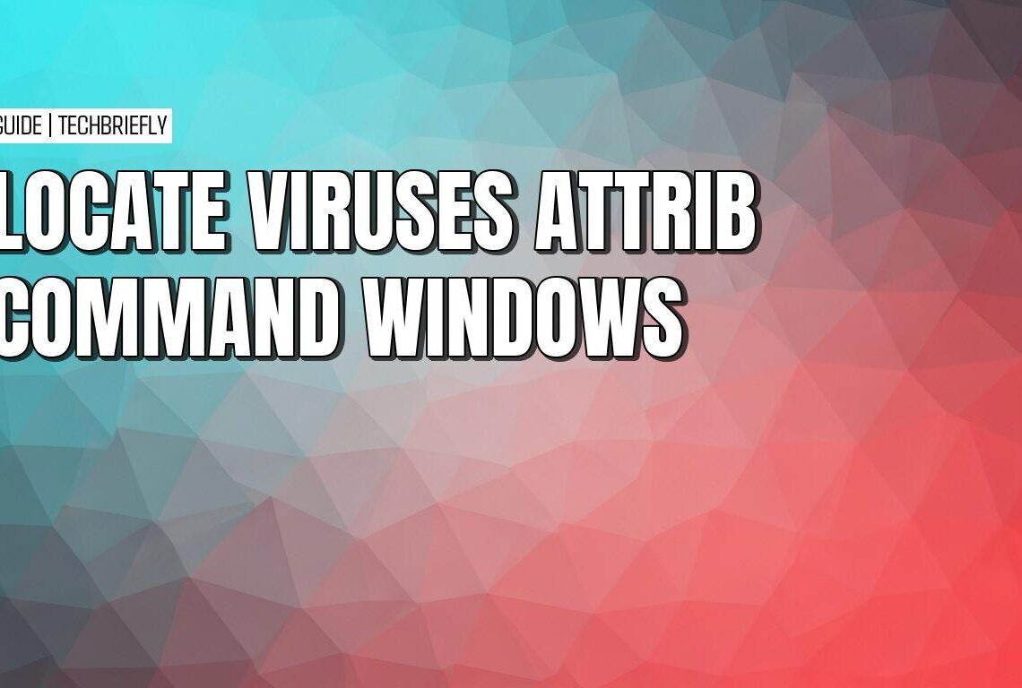 Finding and deleting hidden viruses using the attrib command