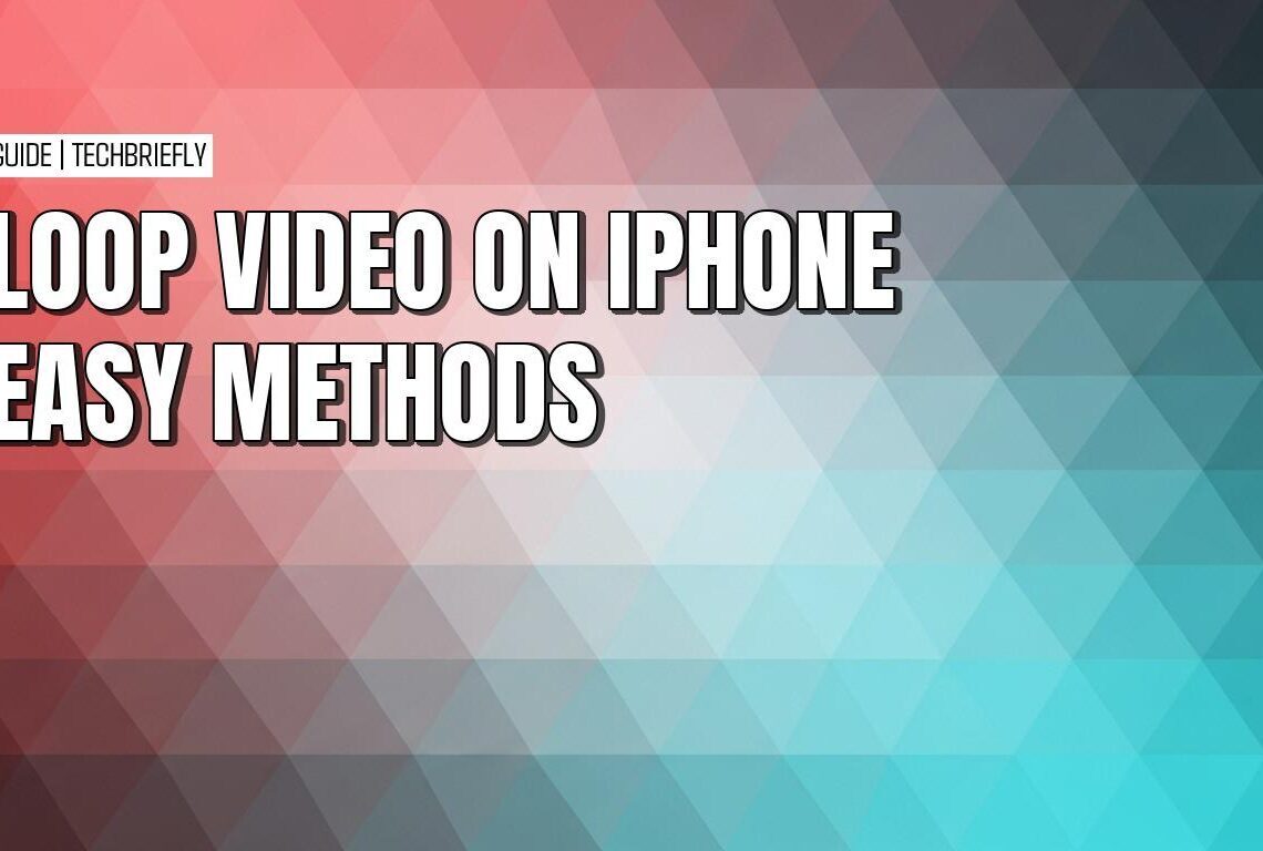 Easy ways to create seamless repeating video loops on iPhone