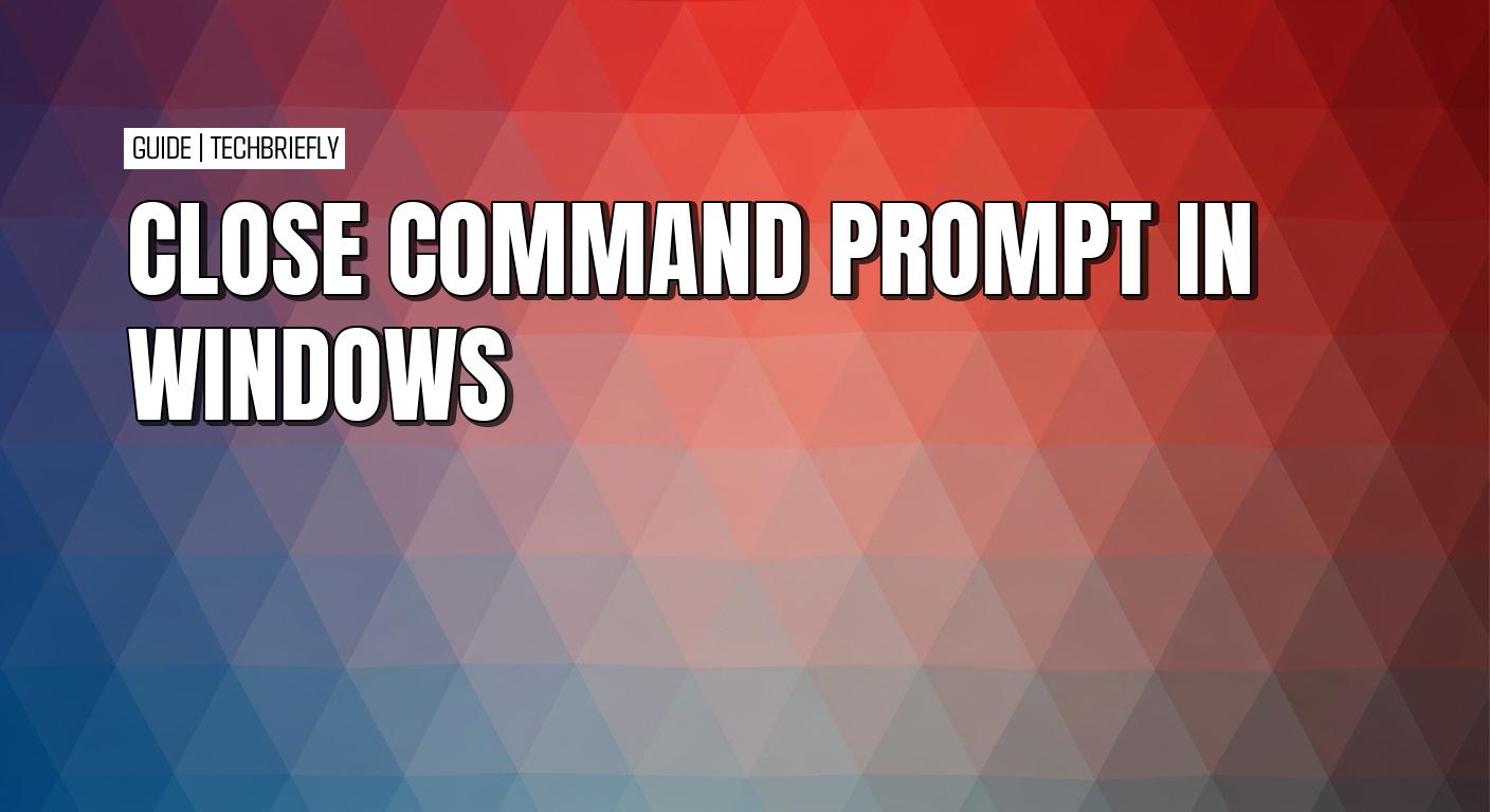 Hoe de exit-opdracht in de Windows-opdrachtprompt te gebruiken