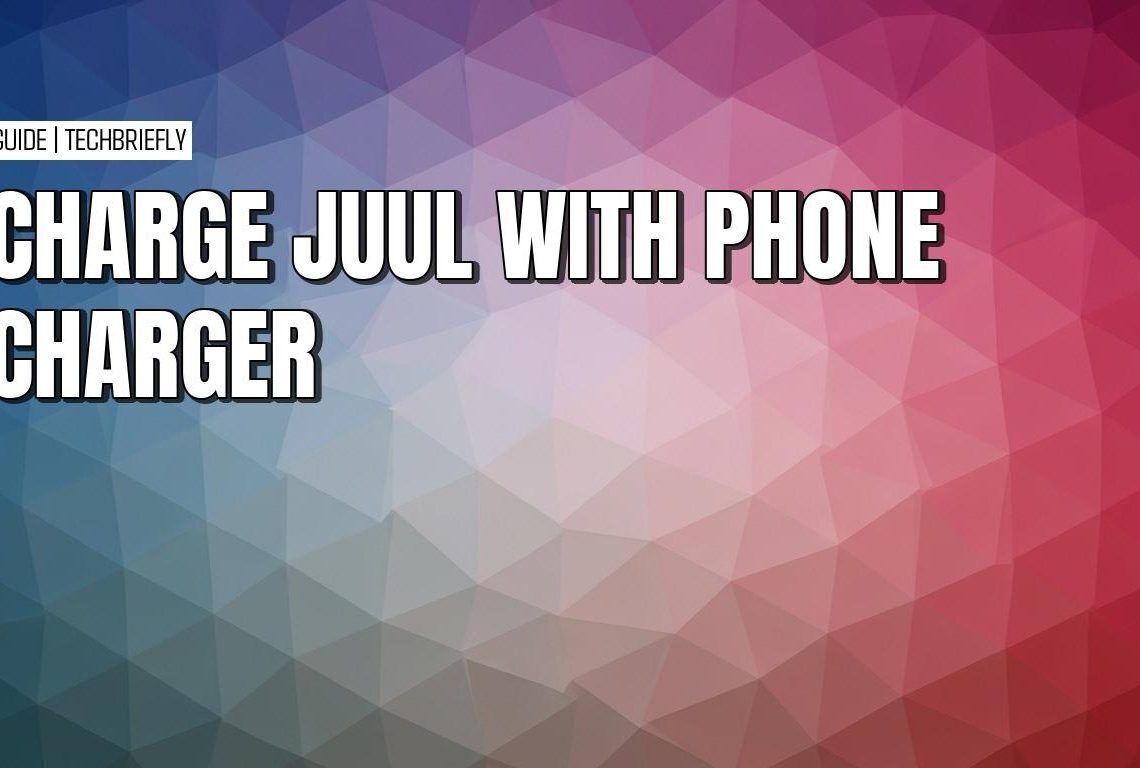 How to charge a JUUL by cutting wires from an old phone charger