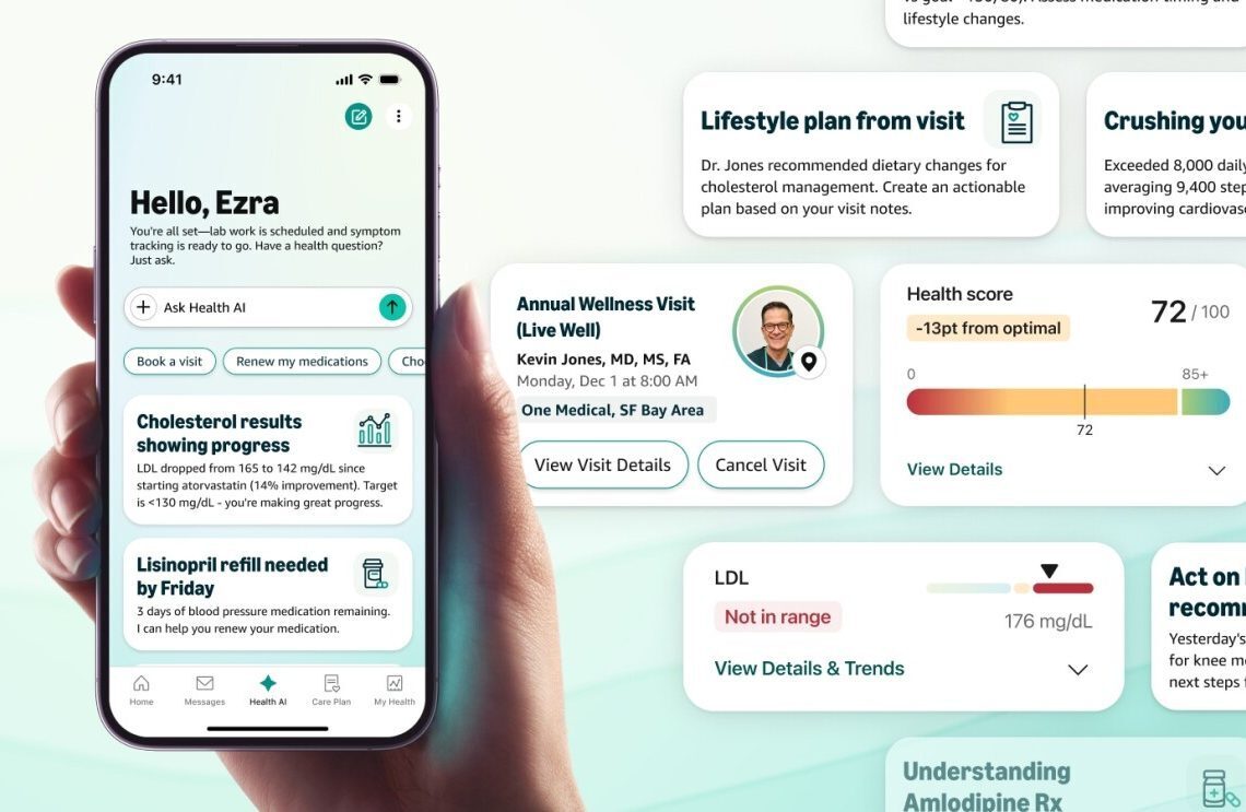 Amazon embeds 'Health AI' 24/7 assistant into One Medical app