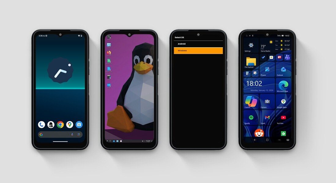 NexPhone launches dual-boot Android-Linux-Windows phone for $549.