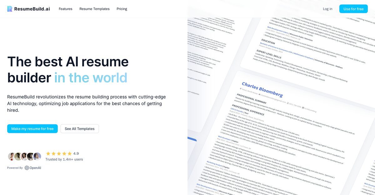 ResumeBuild ResumeBuild
