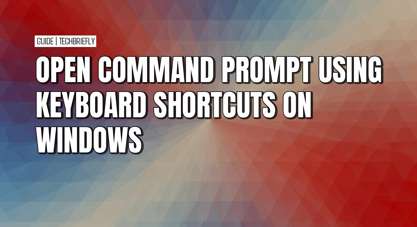 How to open Command Prompt on Windows when your mouse isn’t working