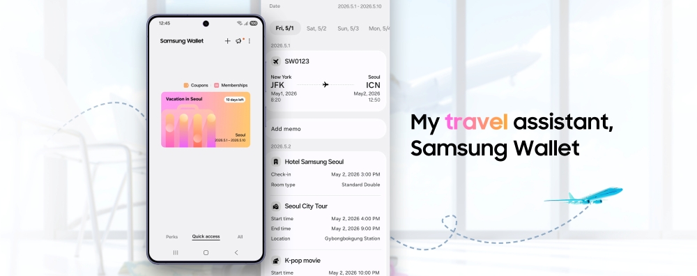 Samsung Wallet adds Trips feature to organize travel timelines