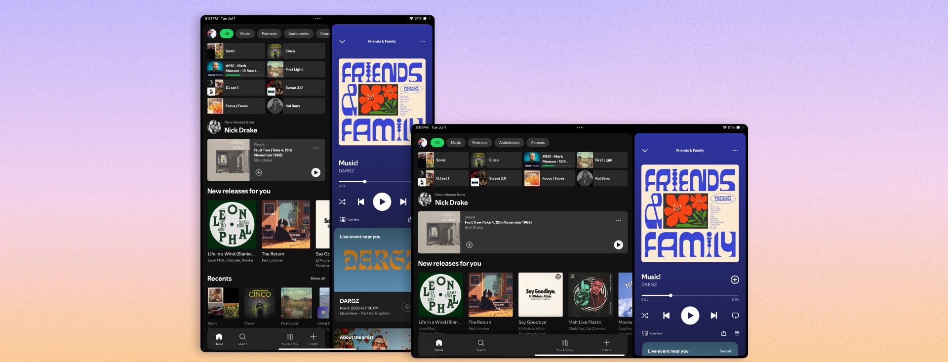 Spotify revamps tablet interface for Android and iPad users