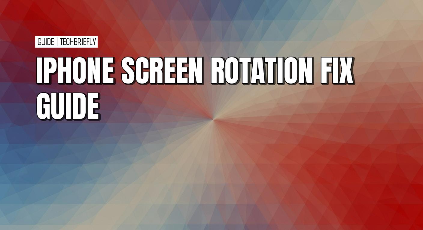 How to turn off portrait orientation lock on an iPhone