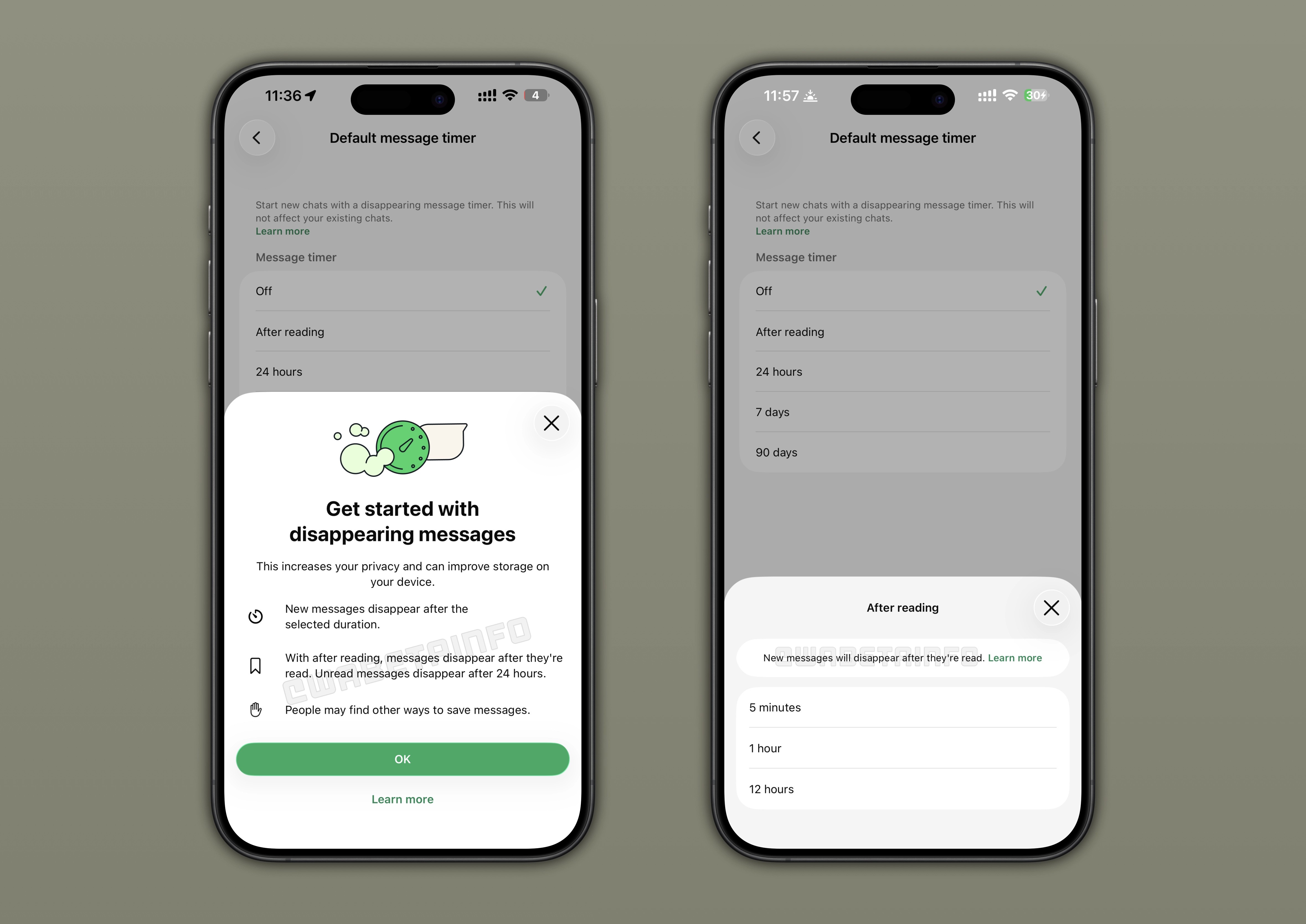 WhatsApp tests view-once disappearing messages on iOS beta