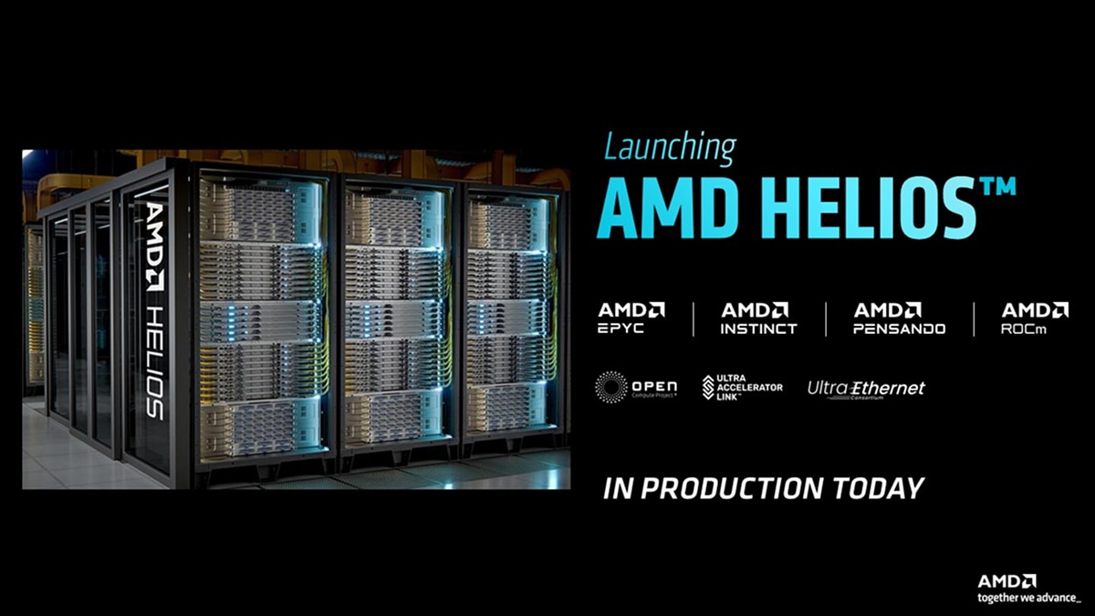 AMD unveils Helios rack to rival Nvidia in AI labs, secures Microsoft deal