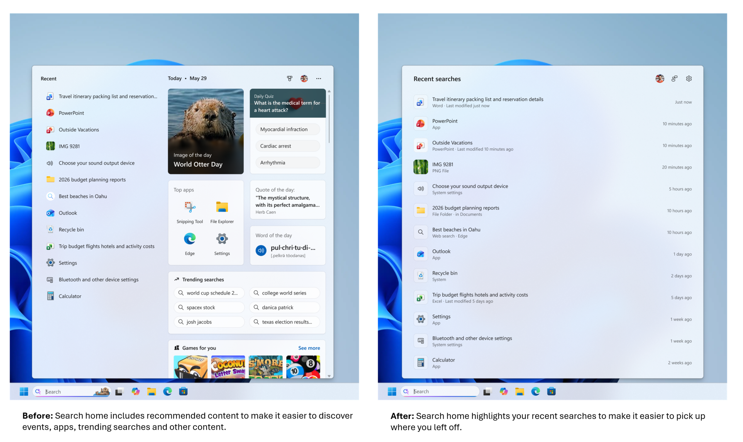 Microsoft updates Windows 11 search with cleaner design and no ads